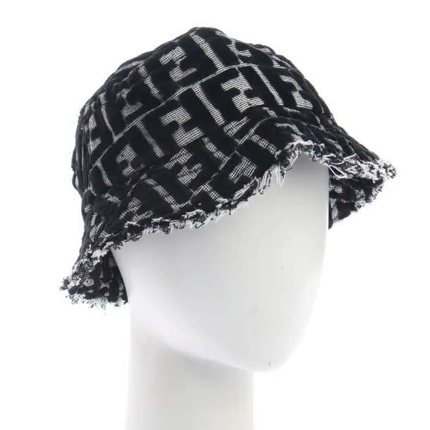 Hat, in Black, Cotton, Fendi