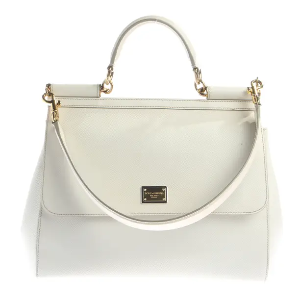 Handbag, in White, Leather, Dolce & Gabbana