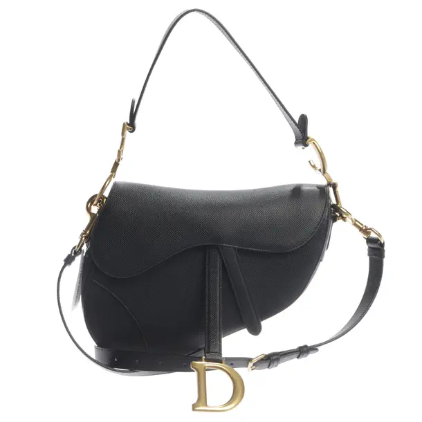 Handtasche, in Schwarz, Leder, Dior