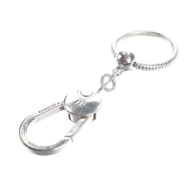 Schlüsselanhänger, in Silber, Metall (metallisch, metallisiert), Pandora
