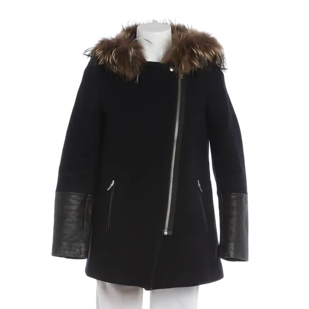 Mid-Season Jacket, in Navy, Wool, Sandro