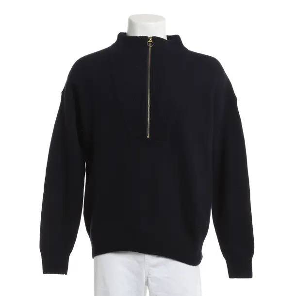 Jumper, in Navy, Wool, Closed