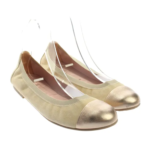Ballet Flats, in Gold, Pretty Ballerinas
