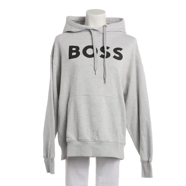 Hoodie, in Light Gray, Cotton, Hugo Boss