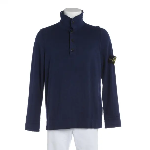 Pullover, in Navy, Baumwolle, Stone Island