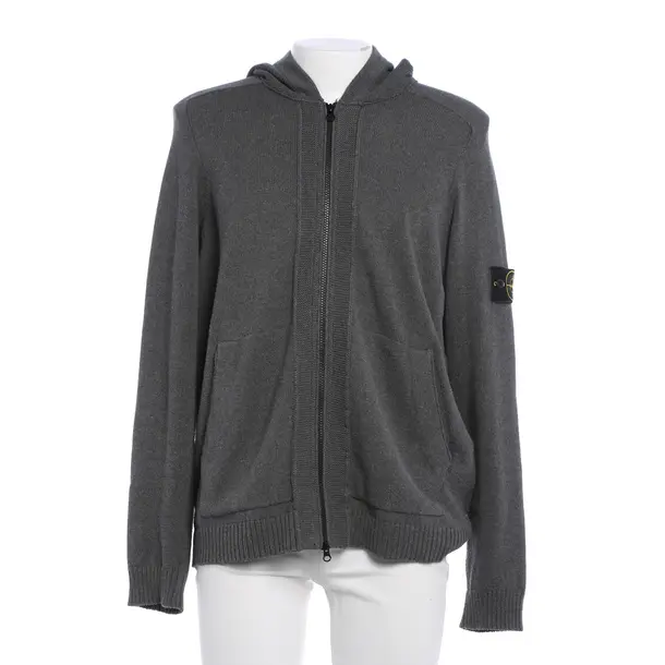 Strickjacke, in Grau, Baumwolle, Stone Island