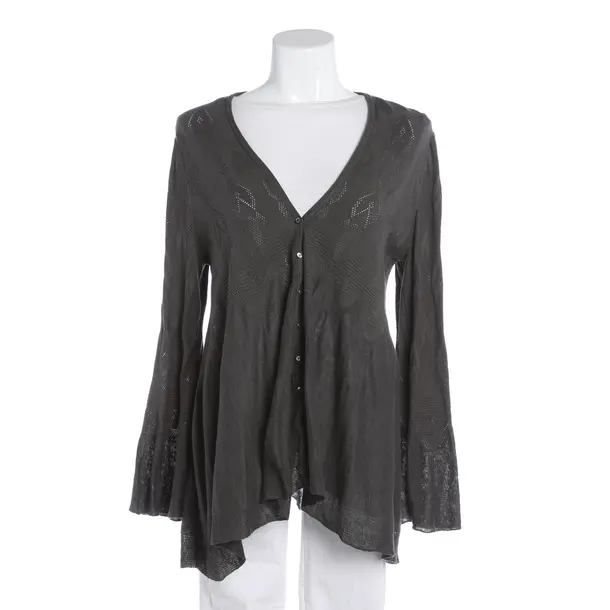 Strickjacke, in Dunkelgrau, Baumwolle, High Use