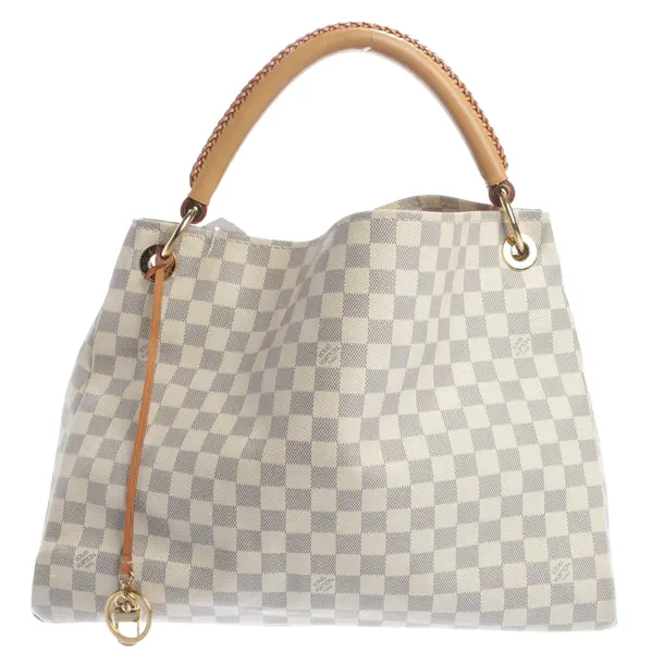 Handbag, in Beige, Leather, Louis Vuitton