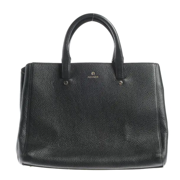 Handtasche, in Schwarz, Leder, Aigner