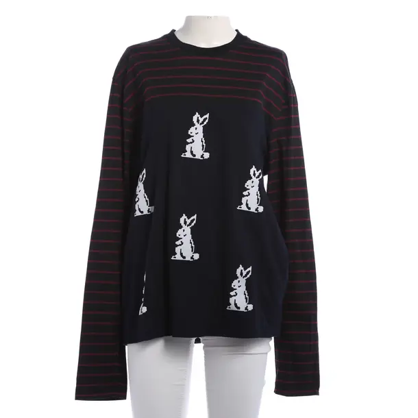 Long Sleeve Shirt, in Navy, Cotton, Prada