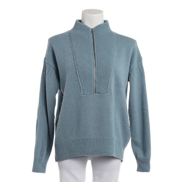 Wool Jumper, in Light Blue, Wool, Closed