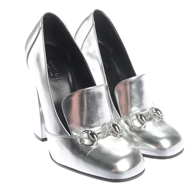Pumps, in Silber, Gucci