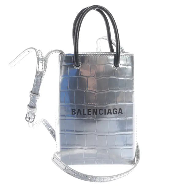 Borsa da sera, in argento, Pelle, Balenciaga