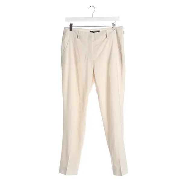 Pants, in Cream, Wool, Max Mara