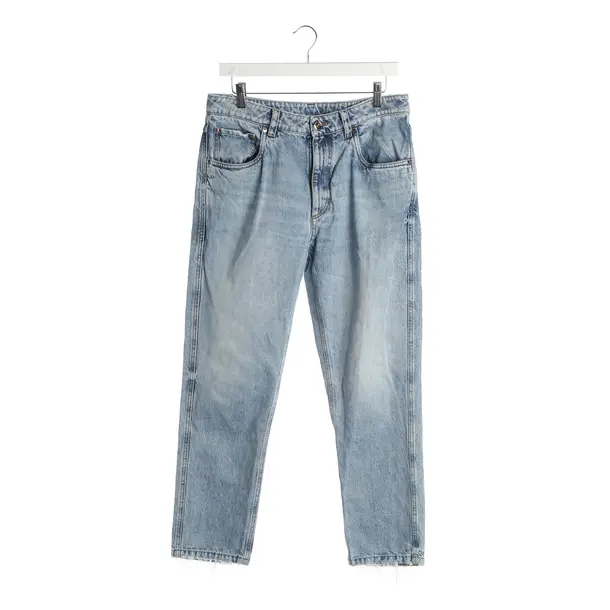 Boyfriend Jeans, in Blue, Cotton, Brunello Cucinelli