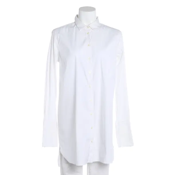 Blouse, in White, Cotton, Mos Mosh