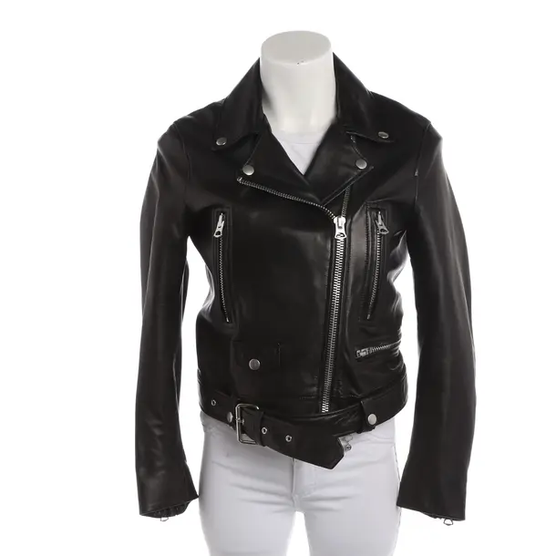 Lederjacke, in Schwarz, Leder, Acne Studios