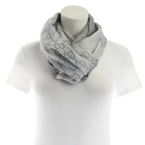 Tuch, in Grau, Wolle, Gucci