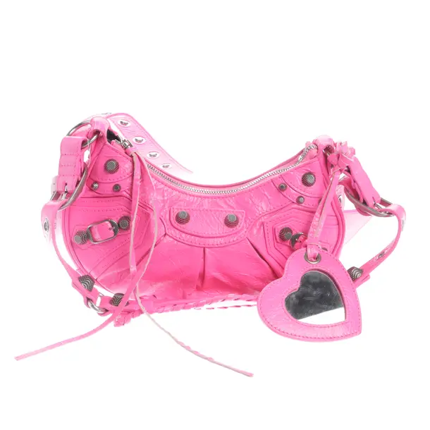 Shoulder Bag, in Pink, Leather, Balenciaga