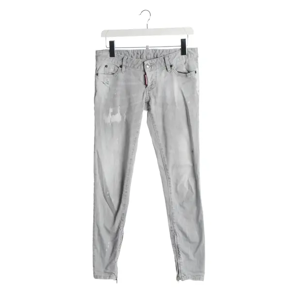 Skinny Jeans, in Light Gray, Cotton, Dsquared
