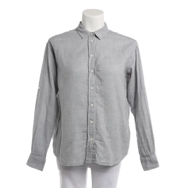 Bluse, in Hellgrau, Baumwolle, Closed