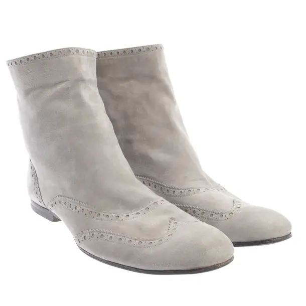 Ankle Boots, in Light Gray, Jil Sander