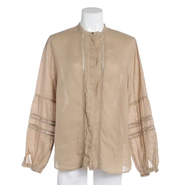 Bluse, in Braun, Leinen, 0039 Italy