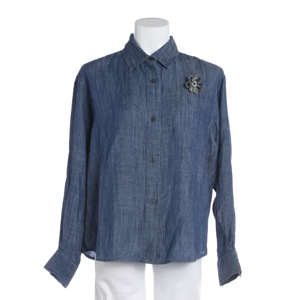 Bluse, in Navy, Lyocell, 0039 Italy