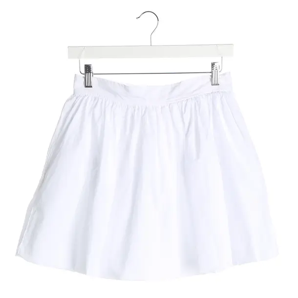 Skirt, in White, Cotton, 0039 Italy