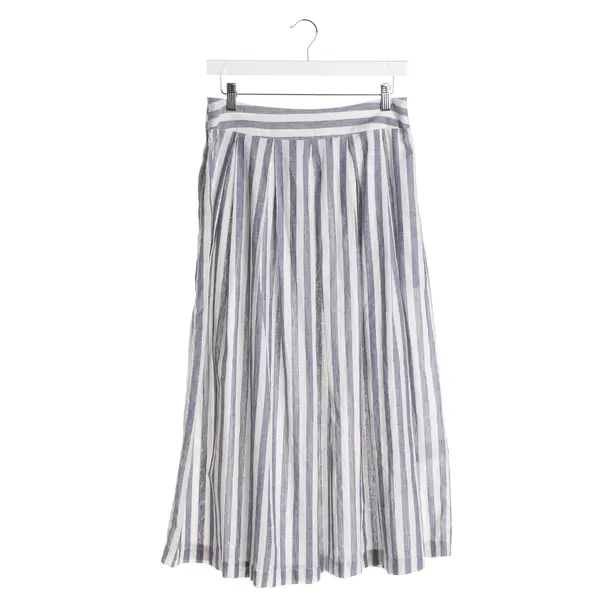 Skirt, in Blue, Linen, 0039 Italy