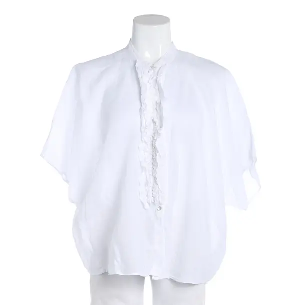 Bluse, in Weiß, Leinen, 0039 Italy