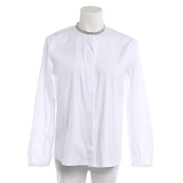 Blouse, in White, Cotton, Fabiana Filippi