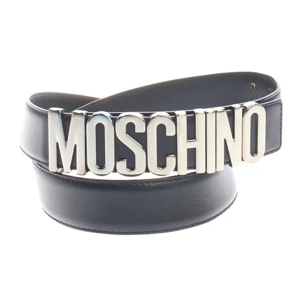 Gürtel, in Schwarz, Leder, Moschino