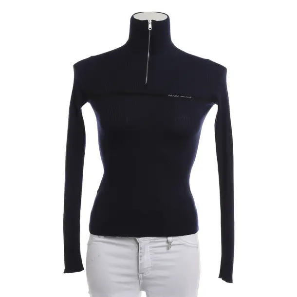 Pullover, in Navy, Baumwolle, Prada