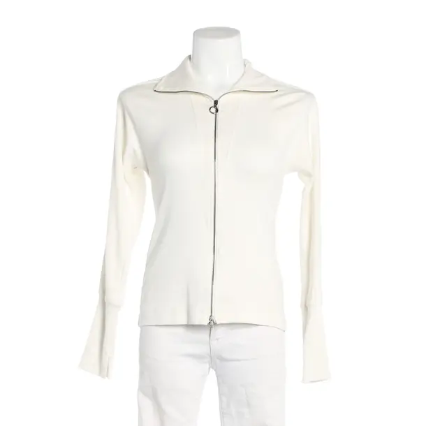 Felpa con cerniera, in Bianco, Cotone, Marc Cain Sport