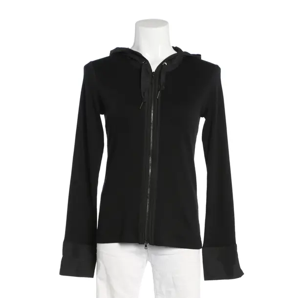 Zip-up Hoodie, in Black, Cotton, Marc Cain Sports