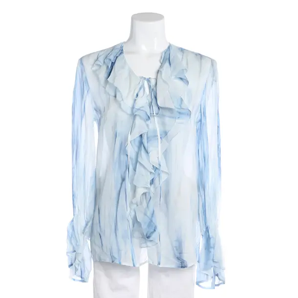 Blouse, in Light Blue, Viscose, Dondup