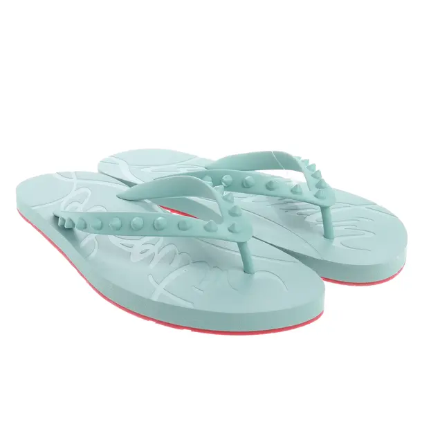 Slides, in Türkis, Christian Louboutin