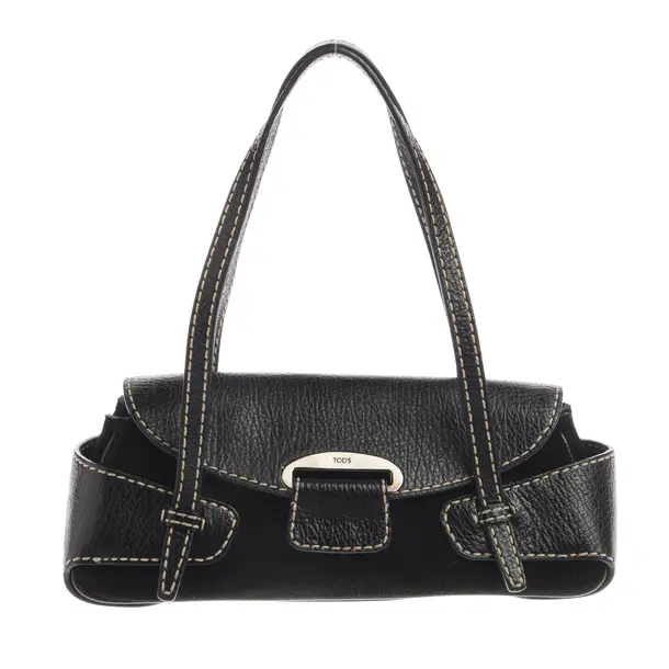 Shoulder Bag, in Black, Leather, Tod´s