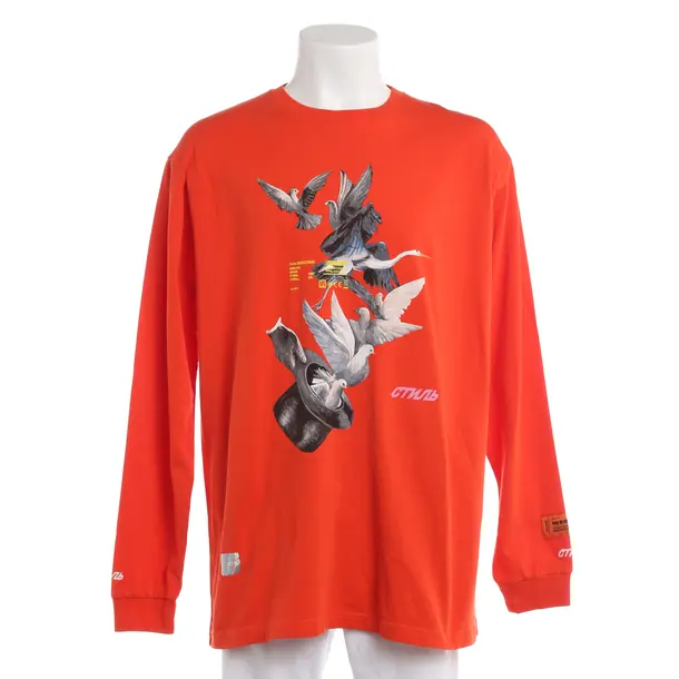Sweatshirt, in Dunkelorange, Baumwolle, Heron Preston