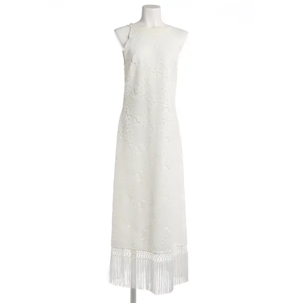 Dress, in White, Polyester, Ana Alcazar