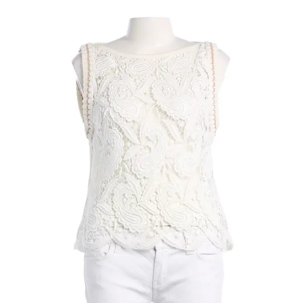 Top, in Cream, Viscose, Marc Cain