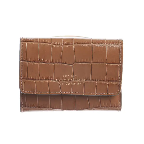 Geldbörse, in Braun, Leder, Smythson