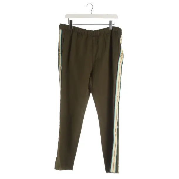 Hose, in Dunkelgrün, Viskose, Etro