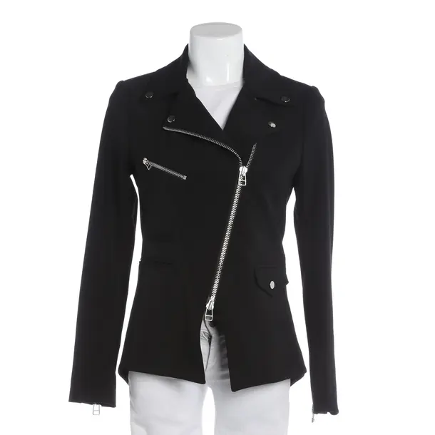 Mid-Season Jacket, in Black, Polyimide, Veronica Beard