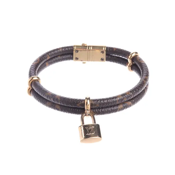 Armband, in Braun, Leder, Louis Vuitton