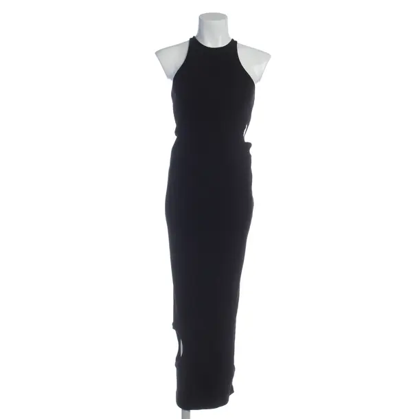Kleid in Schwarz, Baumwolle, Off-White