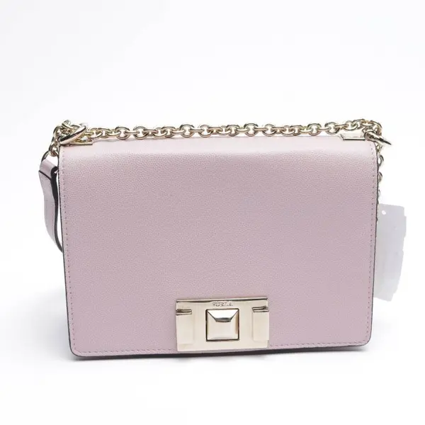 Abendtasche, in Hellrosa, Leder, Furla