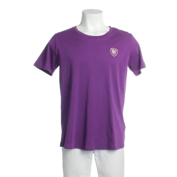 T-Shirt in Lila, Baumwolle, Blauer USA