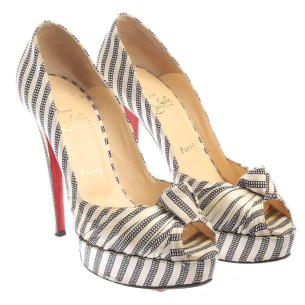 Peeptoes in Weiß, , Christian Louboutin
